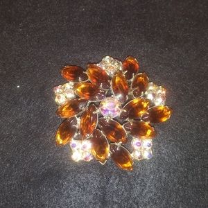 Vintage jeweled brooch